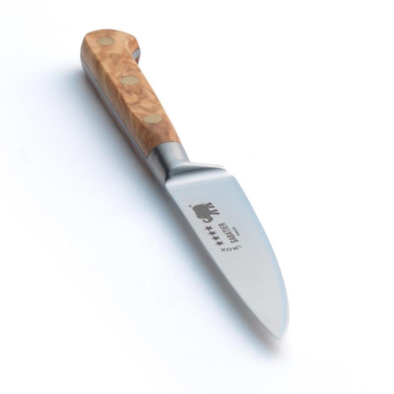 Paring Knife – 4″/10cm Stainless Steel Olive Wood Handle