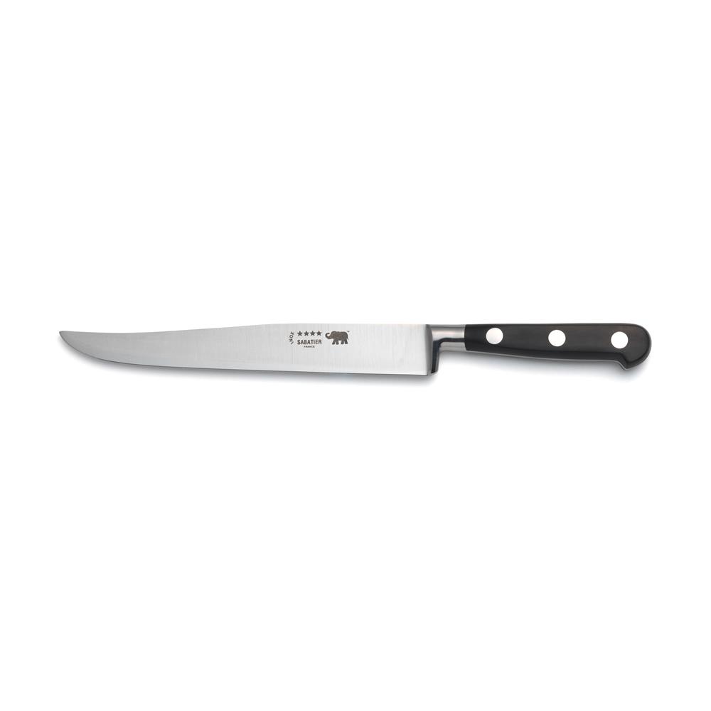 Yatagan Carving Knife – 8″/20cm Stainless Steel Black Nylon Handle