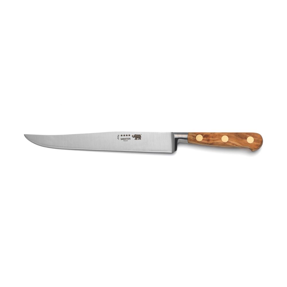 Yatagan Carving Knife – 8″/20cm Stainless Steel Olive Wood Handle