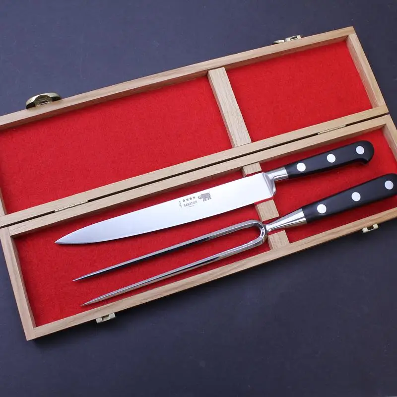 Sabatier Black Nylon Carving Knife Set