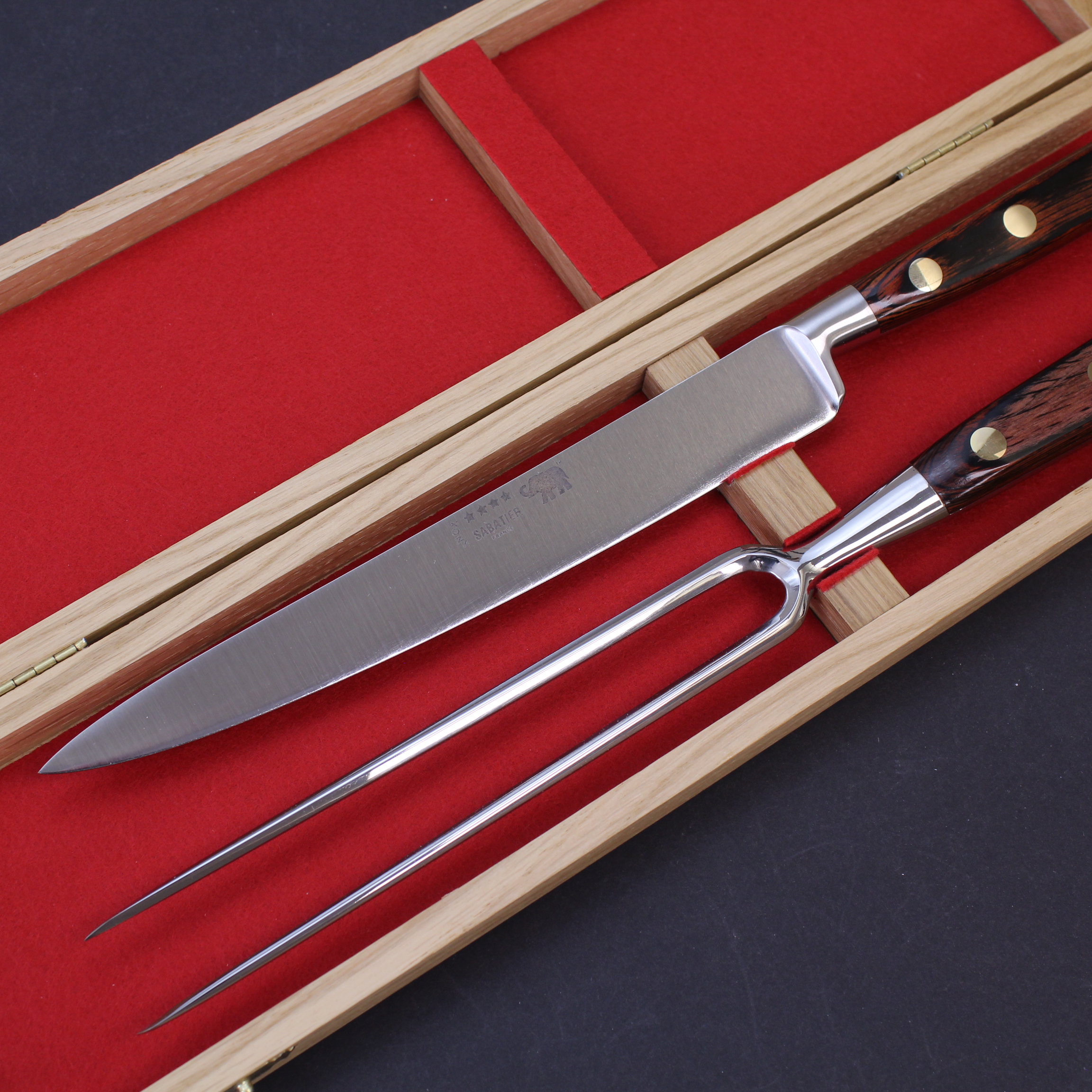 Sabatier Red Stamina Carving Knife Set