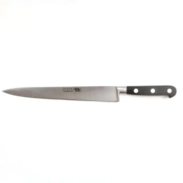 Carving Knife – 10″/25cm Carbon Steel Black Nylon Handle