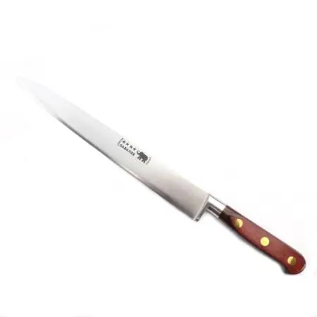 Carving Knife – 10″/25cm Carbon Steel Red Stamina Handle