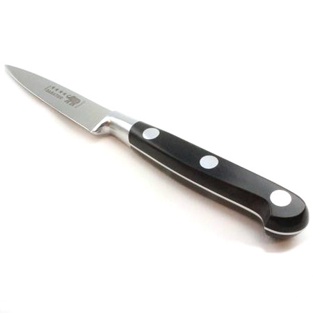 Paring Knife – 4″/10cm Stainless Steel Black Plastic Handle