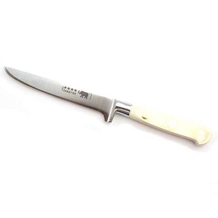 Boning Knife – 5″/13cm Stainless Steel White Micarta Handle