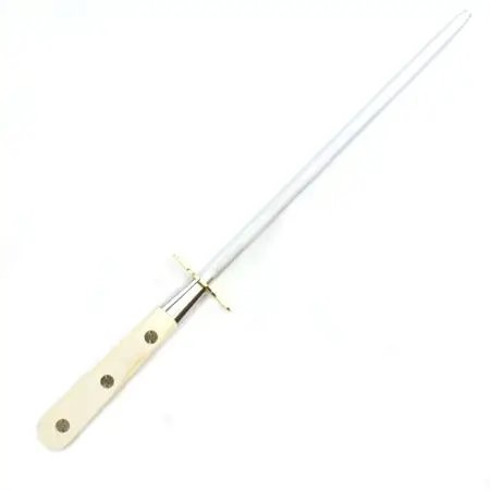 Sharpening Steel Stainless Steel White Micarta Handle