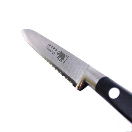 Rada Anthem Tomato Slicer Knife - Super Sharp Black Handle Kitchen Knife For Perfect Tomato Slices