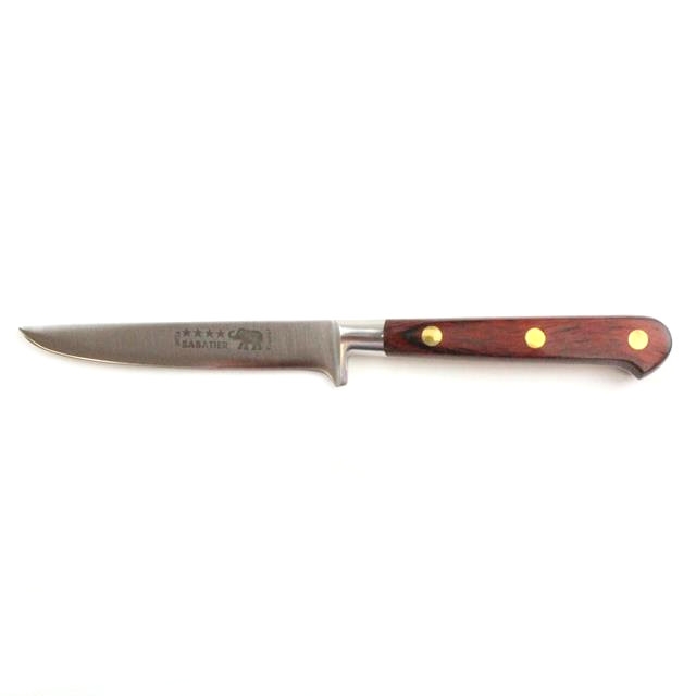 Boning Knife – 4″/10cm Stainless Steel Red Stamina Handle